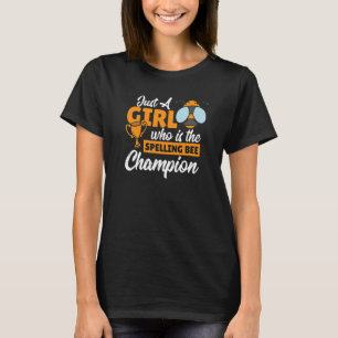 Rechtschreibweise Bee Girl konkurrierender Speller T-Shirt