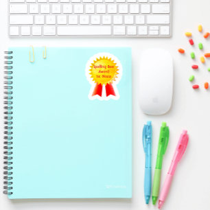 Rechtschreibwettbewerb 1. Platz Quadratischer Aufkleber