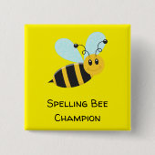 Rechtschreibwettbewerb für Biene Button (Vorderseite)