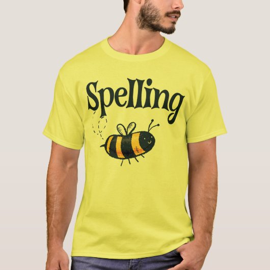 Rechtschreibwettbewerb für Biene, die Bienen verst T-Shirt (Vorderseite)