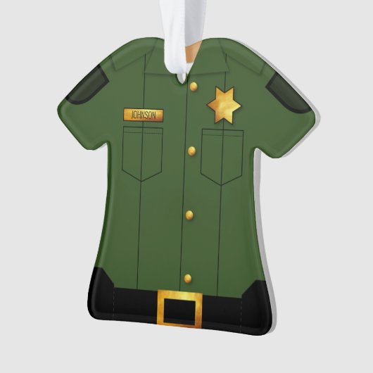 Rechtsdurchsetzung Grüne Uniform Ornament (Vorderseite)