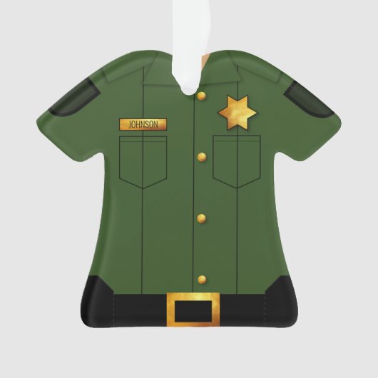 Rechtsdurchsetzung Grüne Uniform Ornament (Vorderseite)