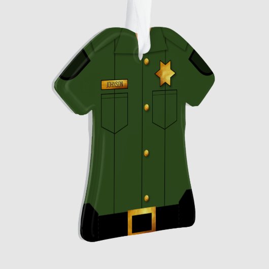 Rechtsdurchsetzung Grüne Uniform Ornament (Vorderseite)