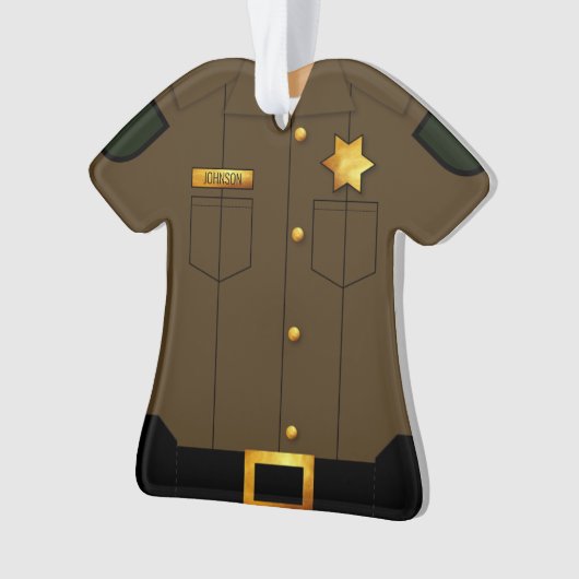 Rechtsdurchsetzung Uniform Brown Professionals Ornament (Vorderseite)