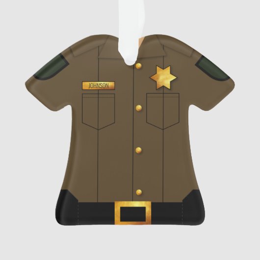 Rechtsdurchsetzung Uniform Brown Professionals Ornament (Vorderseite)