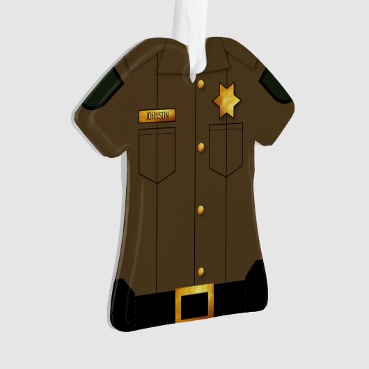 Rechtsdurchsetzung Uniform Brown Professionals Ornament (Vorderseite)