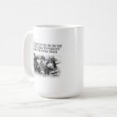Rechtsfalscher Zug Funny Mug Kaffeetasse (Vorderseite Links)