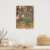 Rechtshänder Courage (Geist des Herzkriegers) Poster (Küche)