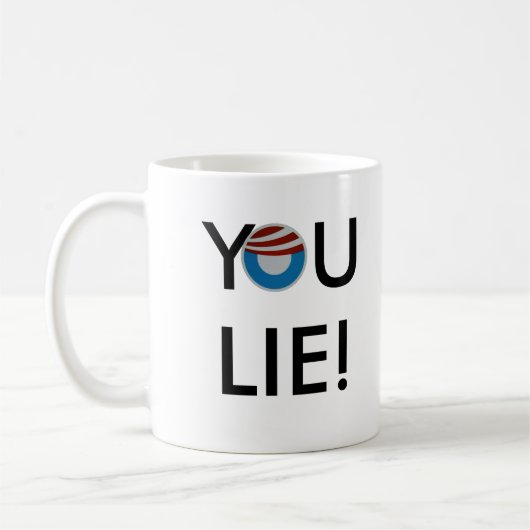Rechtshändig Sie Lüge! Tasse (Links)