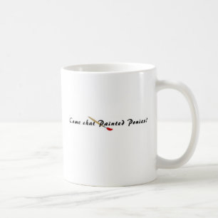 Rechtshändige gemalte Pony-Kaffeetasse Kaffeetasse