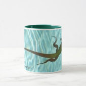 rechtshändige Schwimmen-Eidechsen-Tasse Tasse (Zentrum)