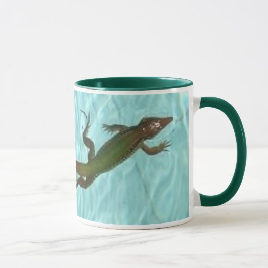 rechtshändige Schwimmen-Eidechsen-Tasse Tasse (Rechts)