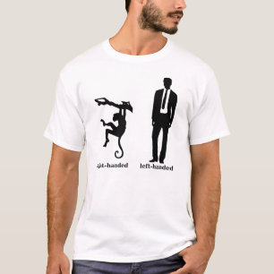 Rechtshändiger Chimp-T - Shirt Links Mann