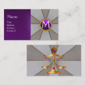 RECHTSKALA,RECHTSVERHÄLTNIS,ATTORNEY-MONOGRAMM Lil Visitenkarte (Vorne/Hinten)