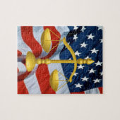 RECHTSKALA UND JUSTIZ PUZZLE (Horizontal)