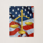 RECHTSKALA UND JUSTIZ PUZZLE (Vertikal)