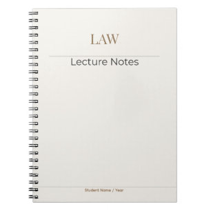 Rechtsnotizbuch – Minimale akademische Edition Notizblock