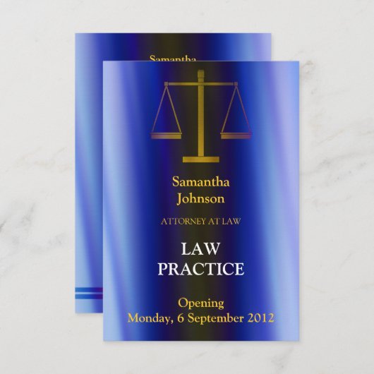 Rechtspraxis Ankündigung zur Eröffnung (Vorne/Hinten)