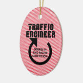 Rechtsrichtung des Verkehrsingenieurs Keramik Ornament (Links)