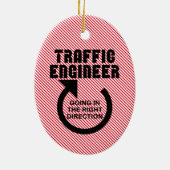 Rechtsrichtung des Verkehrsingenieurs Keramik Ornament (Hinten)
