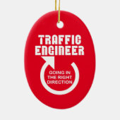 Rechtsrichtung des Verkehrsingenieurs Keramik Ornament (Hinten)