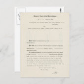 Rechtssache Brown/Rat der Bildung Topeka Postkarte (Vorne/Hinten)