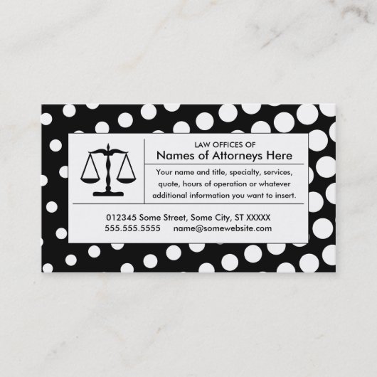 Rechtsskala Visitenkarte (Vorderseite)