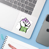 RECHTSSTÄNDIGKEIT AUFKLEBER (Laptop mit iPhone)