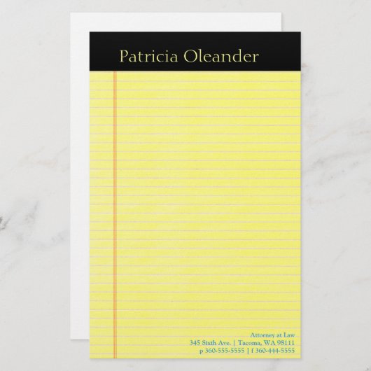 Rechtstitel Briefpapier (Vorne/Hinten)