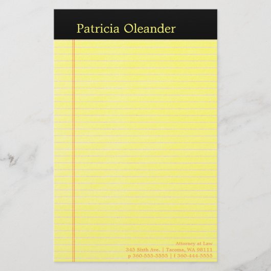 Rechtstitel Briefpapier (Vorderseite)