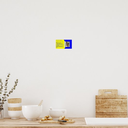 RECHTSVORSCHRIFTEN POSTER (Küche)