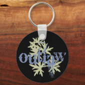 Rechtswidrige und grüne Leaf Schlüsselanhänger (Vorderseite)