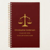 Rechtswissenschaftliches Studium Abschluss Planer (Vorderseite)