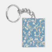 Rechtzeiterinnerung - Vögel und Blume Schlüsselanhänger (Vorderseite links)