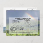 Recia cake aus Haferkuchen Postkarte (Vorne/Hinten)