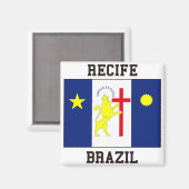 Recife Brasilien Magnet (Vorderseite/Rückseite)