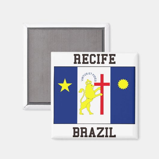 Recife Brasilien Magnet (Vorderseite/Rückseite)