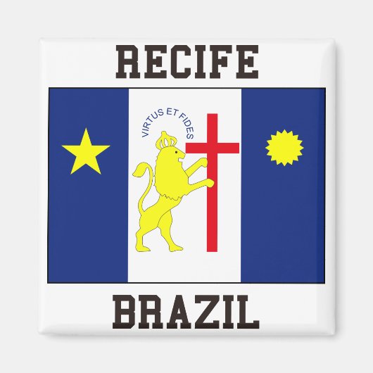 Recife Brasilien Magnet (Vorne)