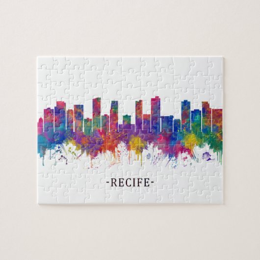 Recife Brazil Skyline Puzzle (Horizontal)