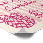 Recipe aus dem Markt für handgezogenes Brautparty Poster (Ecke)