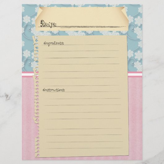 Recipe Binder Beilagen (Vorderseite)