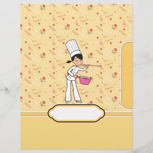 Recipe Binder Chapter Division with Kitchen Art (Vorderseite)