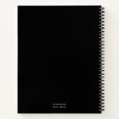 Recipe Black Notebook Notizblock (Rückseite)