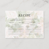 Recipe Blush Pink Garden Brautparty Begleitkarte (Vorderseite)