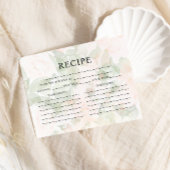 Recipe Blush Pink Garden Brautparty Begleitkarte