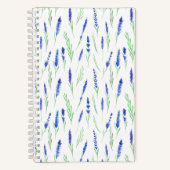 Recipe Book (14 x 21,6cm) - Lavender Pattern Notizblock (Vorderseite)