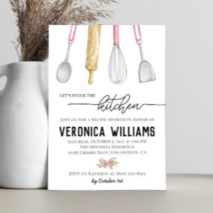 Recipe Bridal Dusche Einladung