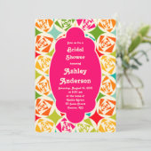 Recipe Bridal Dusche Einladung | Pop Art Rose (Stehend Vorderseite)