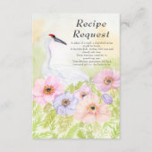 Recipe Bridal Shower Whooping Crane Anemones  Begleitkarte (Vorderseite)