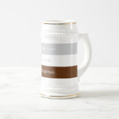 Recipe cappuccino Kaffee | Textentwurf Bierglas (VorderseiteRechts)